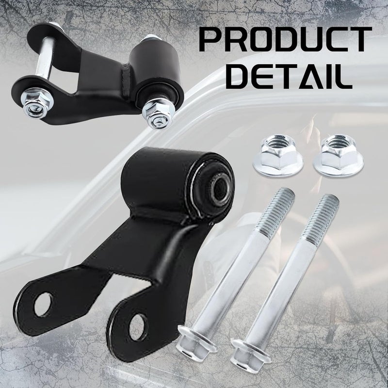 Gdydi Set of 1 Rear Leaf Spring Shackle Kit Compatible with 1999-2013 Silverado 1500 2500 Avalanche 2500 Suburban 2500, Sierra 1500 2500 Yukon XL 2500, Replaces 722-029 22820716 25812937 - Image 3